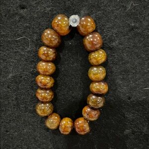 Brown Stone Beaded Bracelet